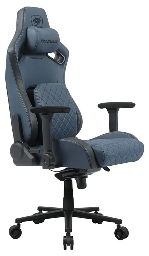 Chaise Gaming Cougar Defensor S pour Streaming et Travail Prolongé Bleu - 7