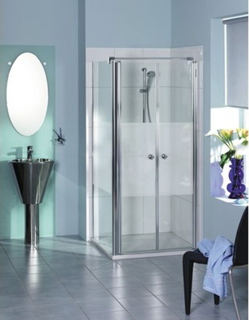 Pendeltür für Seitenwand Breuer Elana 6 90 cm Dekor Intima Profilfarbe silber