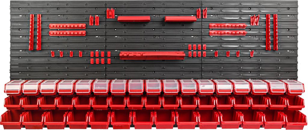 48 stohovacích boxů nástěnná police plastové víko 172 x 78 Obrázek produktu 