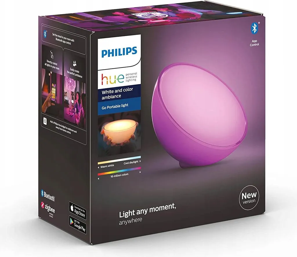 Philips Hue Go White Lampe Connectée Portable Bluetooth 6W Nomade - 45