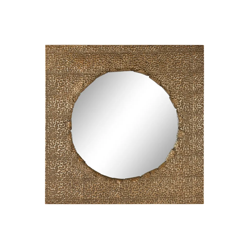 Grand miroir rond pour salon doré Home ESPRIT 80x80 cm mural chic