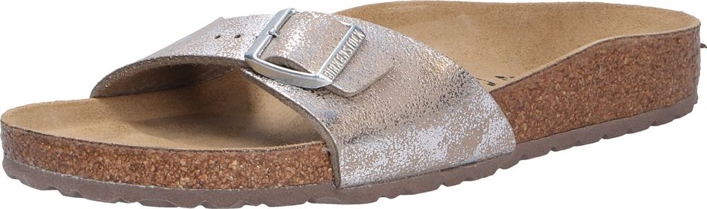 Birkenstock Klassische Pantoletten Madrid BS Damen 31373532393232 Silber 38 EU