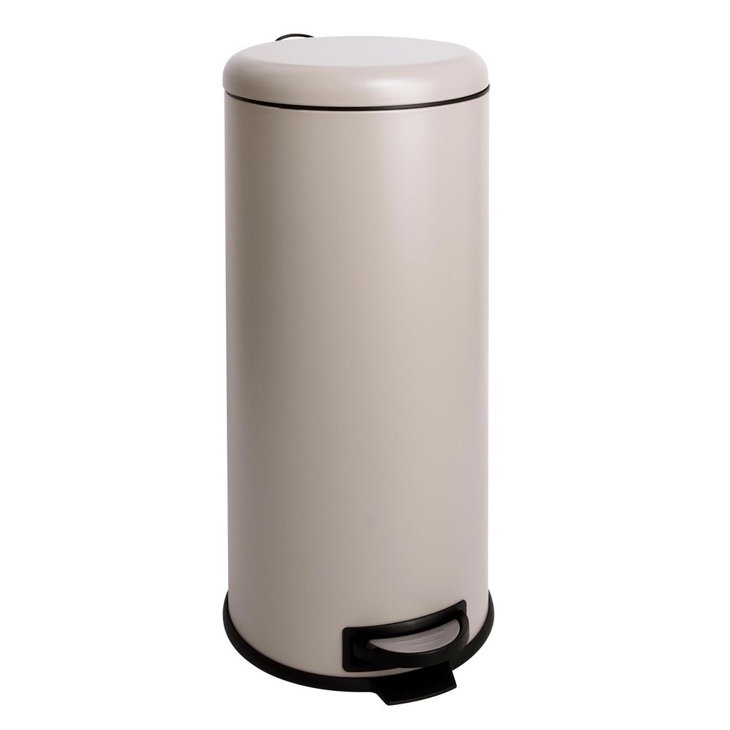 SVITA T30 Mülleimer taupe 30 Liter Abfalleimer Müllbehälter Inneneimer Stahl