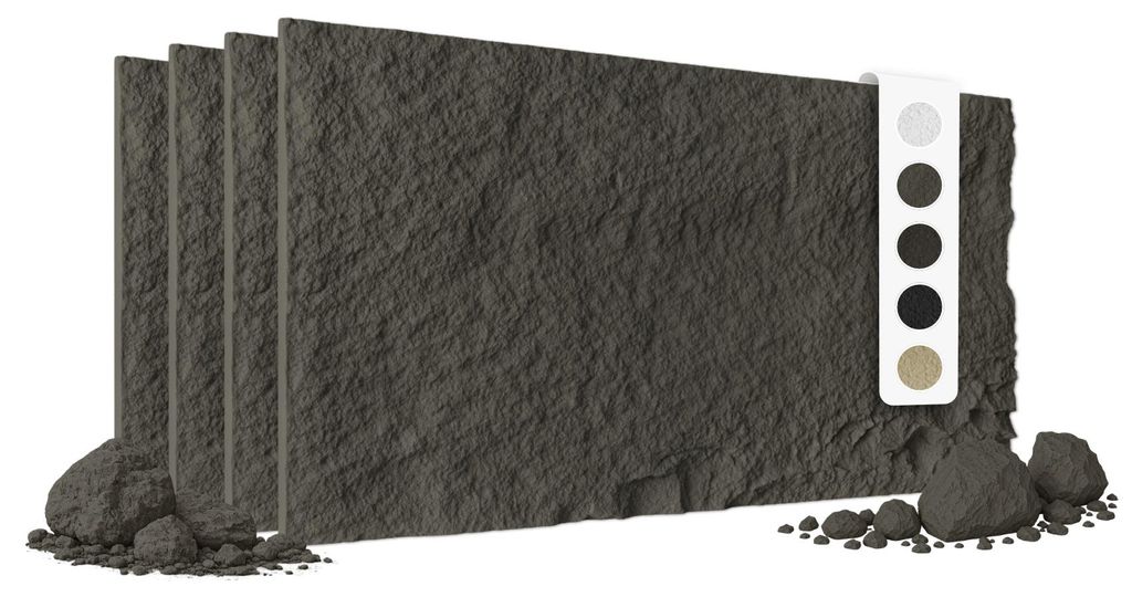 HEXIM Steinoptik Felsen Platten 4 Stück 120x60cm Produktbild 