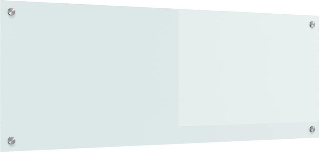 Küchenrückwand Weiß 110 x 40 cm Gehärtetes Glas
