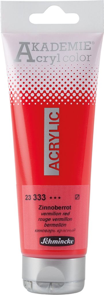 Schmincke 120ml AKADEMIE Acryl color Zinnoberrot Acryl 23 333 012