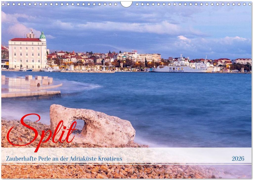 Split - Zauberhafte Perle an der Adriaküste Kroatiens (Wandkalender 2026 DIN A3 quer), CALVENDO Monatskalender