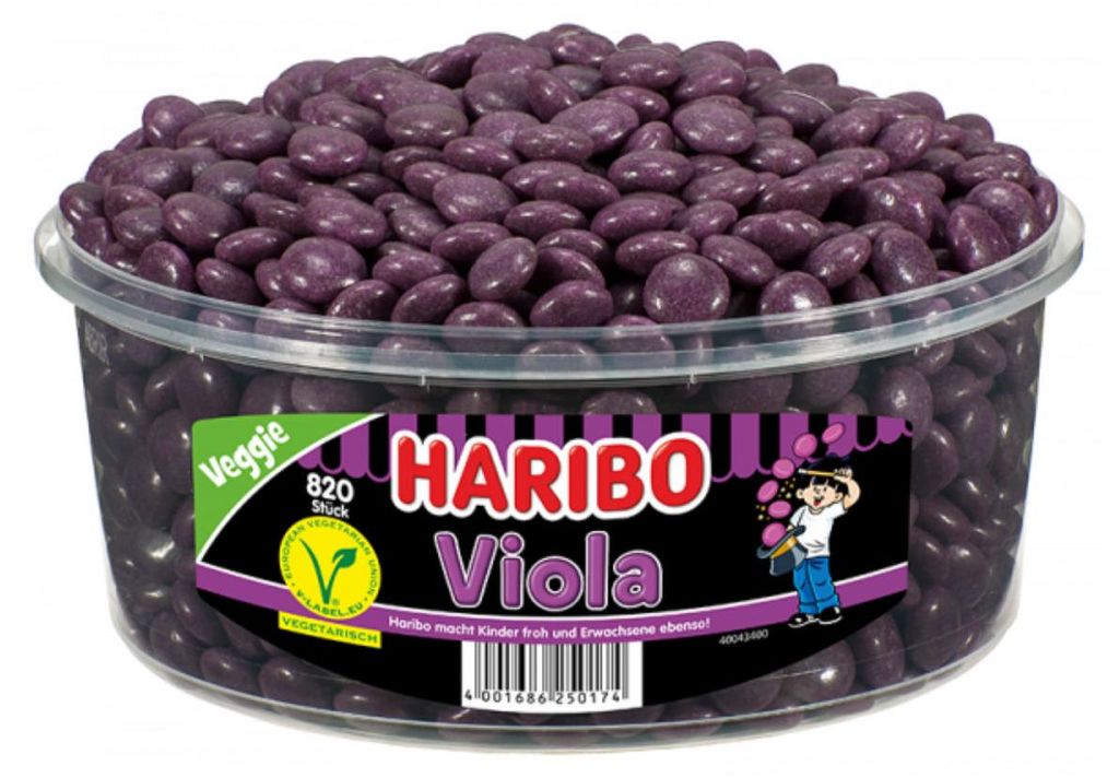Haribo Viola 820 lékořicové dražé s fialovou příchutí Obrázek produktu 