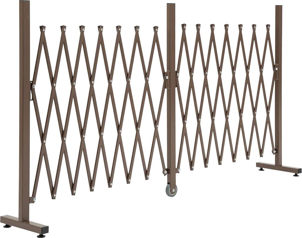 Tuinhek 844-139, schuifhek, uitschuifbaar, 52-405 cm, bruin Productafbeelding 