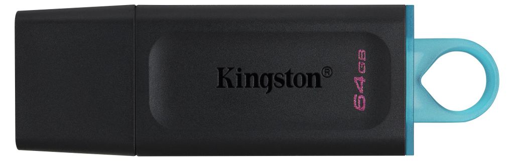 Kingston Technology DataTraveler ® Exodia Schwarz + Türkis Produktbild 