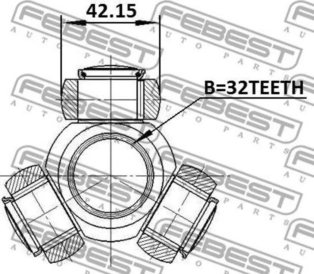 Joint tripode de transmission pour Camry ASV50 compatible OE FP1022520