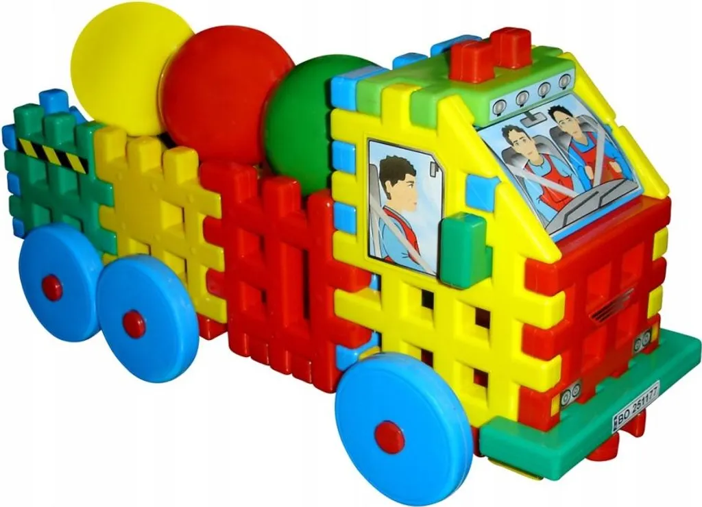 Camion de transport et blocs de construction billes CZAKO pour enfant - 3