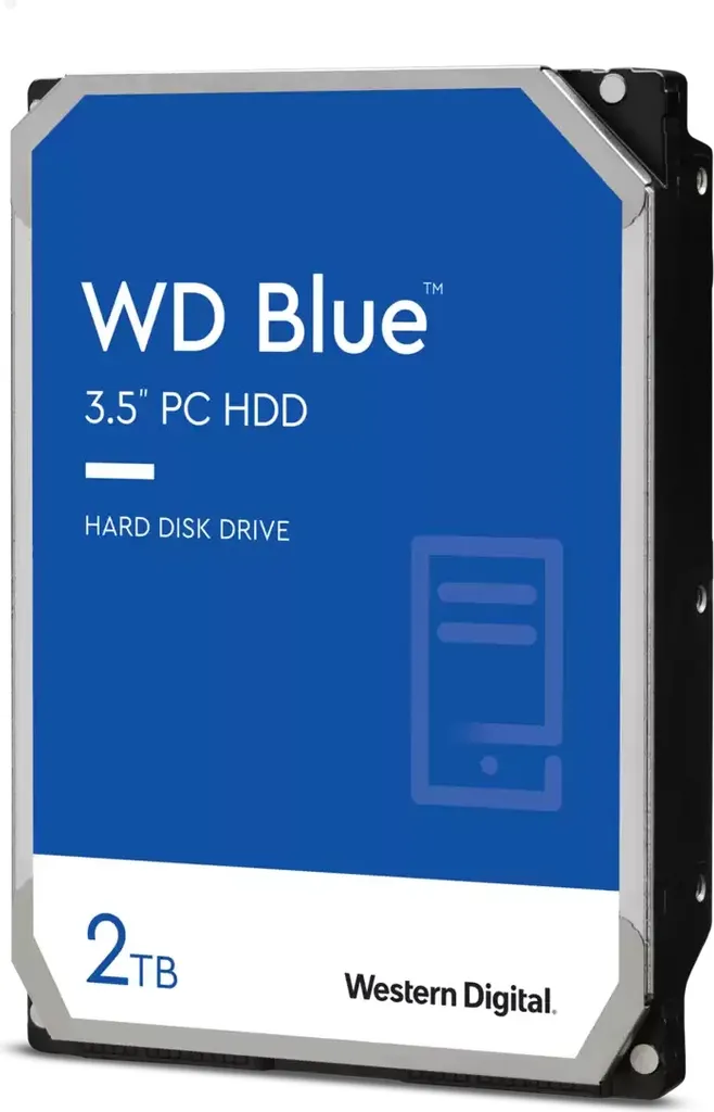 Hard Disk WD Blue 2TB 3.5" SATA - Protezione e Capacità per i tuoi Dati