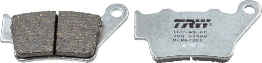 TRW Set di pastiglie freno EC MCB672EC Pegaso 650 VD BX449 Immagine del prodotto 