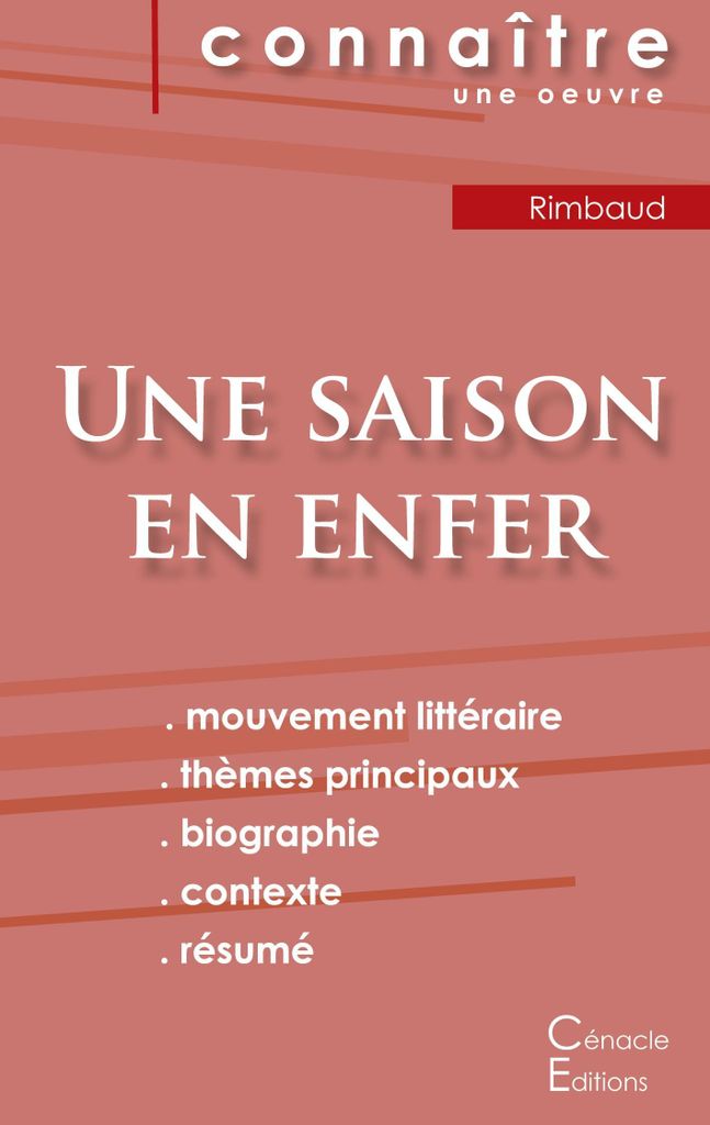 Fiche de lecture Une saison en enfer de Rimbaud (Literarische Referenzanalyse und vollständige Zusammenfassung)