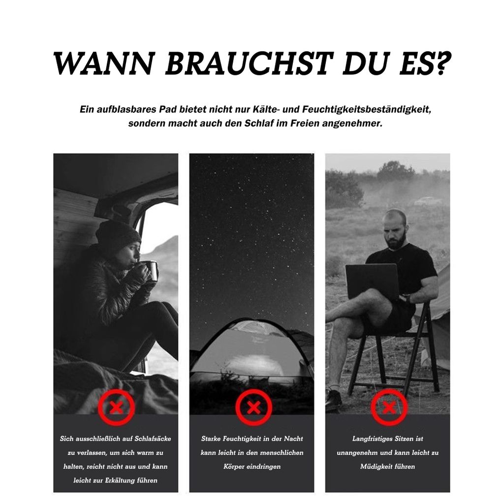 Isomatten, Isomattem, Selbstaufblasende Campingmatte, Produktbild 8