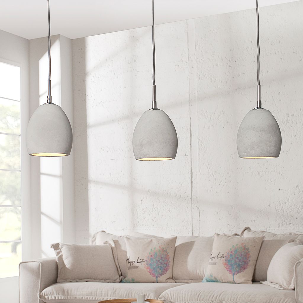 Design Beton Hängeleuchte CEMENT-COLLECTION III Industrial Produktbild 