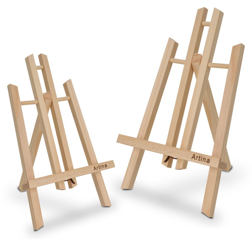 Artina Manchester 2er Set Tischstaffelei klein aus Holz 28cm