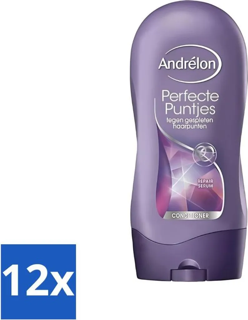 Réparer les Fourches avec l'Après-shampooing Andrélon 300ml - Pack de 12