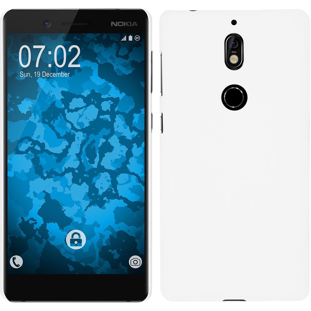 PhoneNatic Case kompatibel mit  Nokia 7 - Hülle weiß Produktbild 