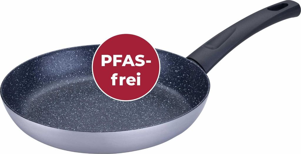 Fackelmann Crisp Bratpfanne Ø 24 cm aus recyceltem, gepresstem Aluminium mit excilon ceramic Beschichtung Ideal für krosse Ergebnisse