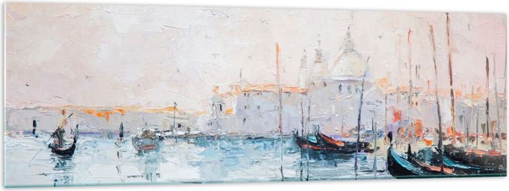 Bilder auf glas - Venedig Basilika - 160x50cm - Glasbilder - Wandbilder - Kunstdruck - zum Aufhängen bereit - Wanddekoration aus Glas - Glas Bilde...