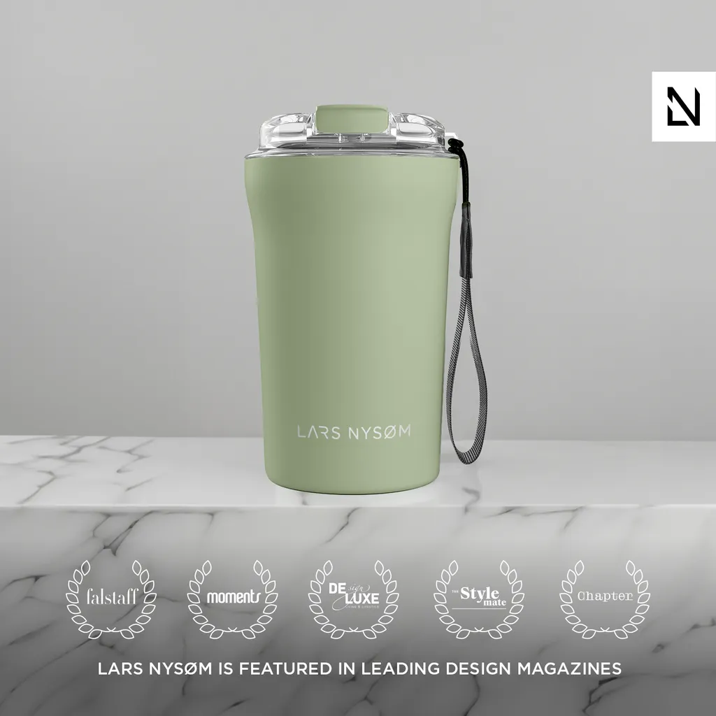 LARS NYSØM Tazza da Viaggio Sage 0.38L: Sostenibile e Isolata - 3