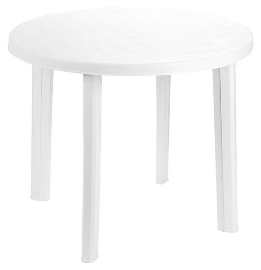 Kondela Gartentisch Tundo - weiß Produktbild 