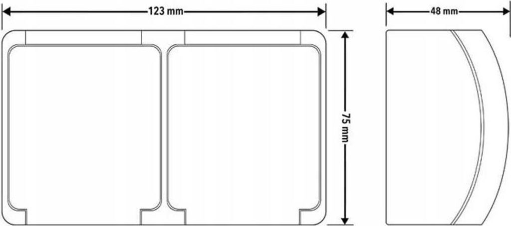 Presa Elettrica Da Parete DV 5850, 2P+T, Tipo Francese, IP44, Bianca, Con Coperchio Ribaltabile - 2