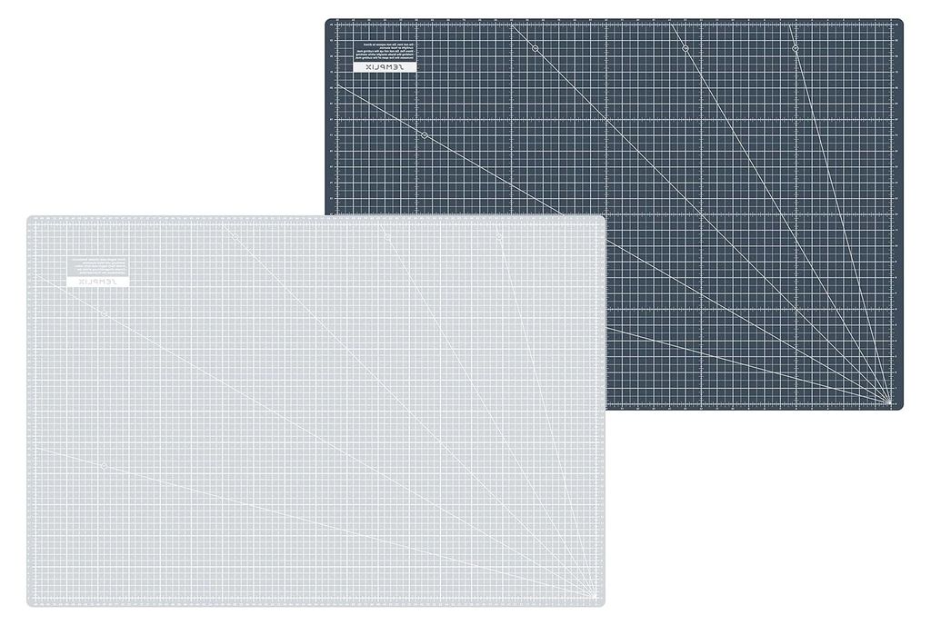 Schneidematte A1 in Grün, Rosa, Grau, Türkis, Lila - Ideal zum Basteln, Nähen und Patchworken - 90x60 cm, beidseitig bedruckt