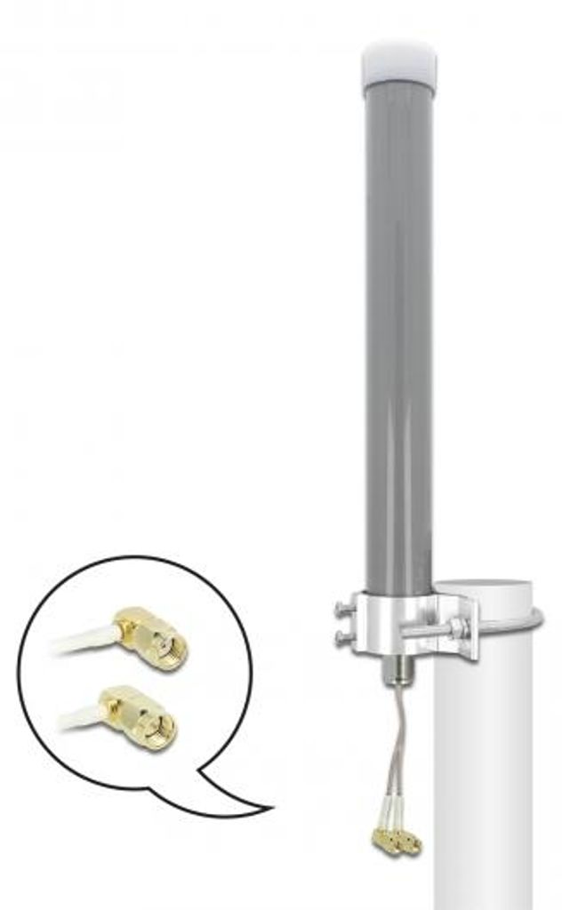DELOCK Multiband LTE WLAN 2,4 GHz Antenne 1 x SMA Stecker 1