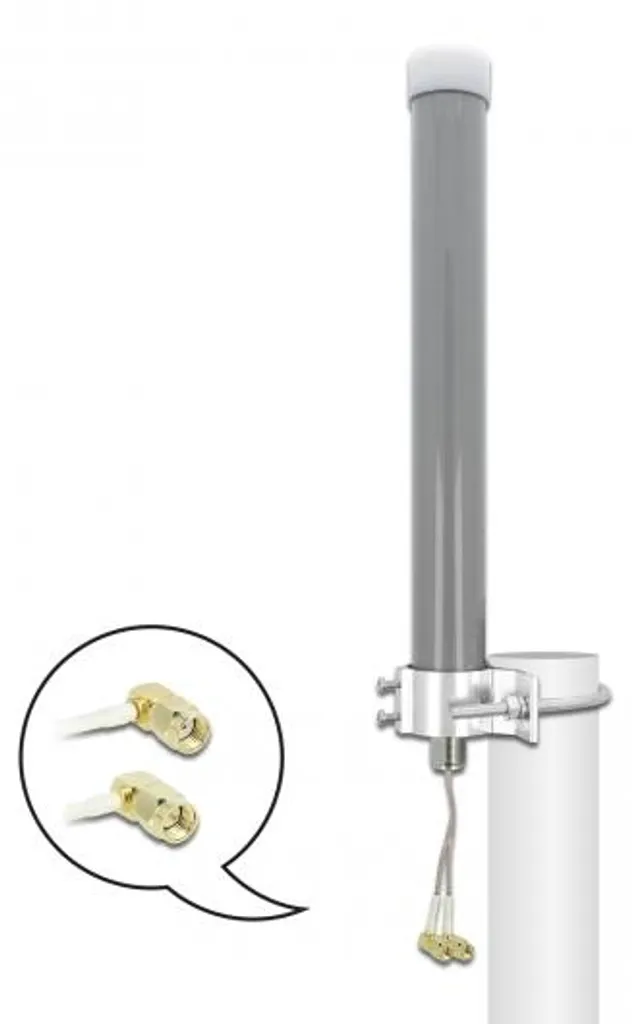 Antenne LTE WLAN 2,4 GHz Delock à Gain Élevé et Connecteur SMA Mâle 1