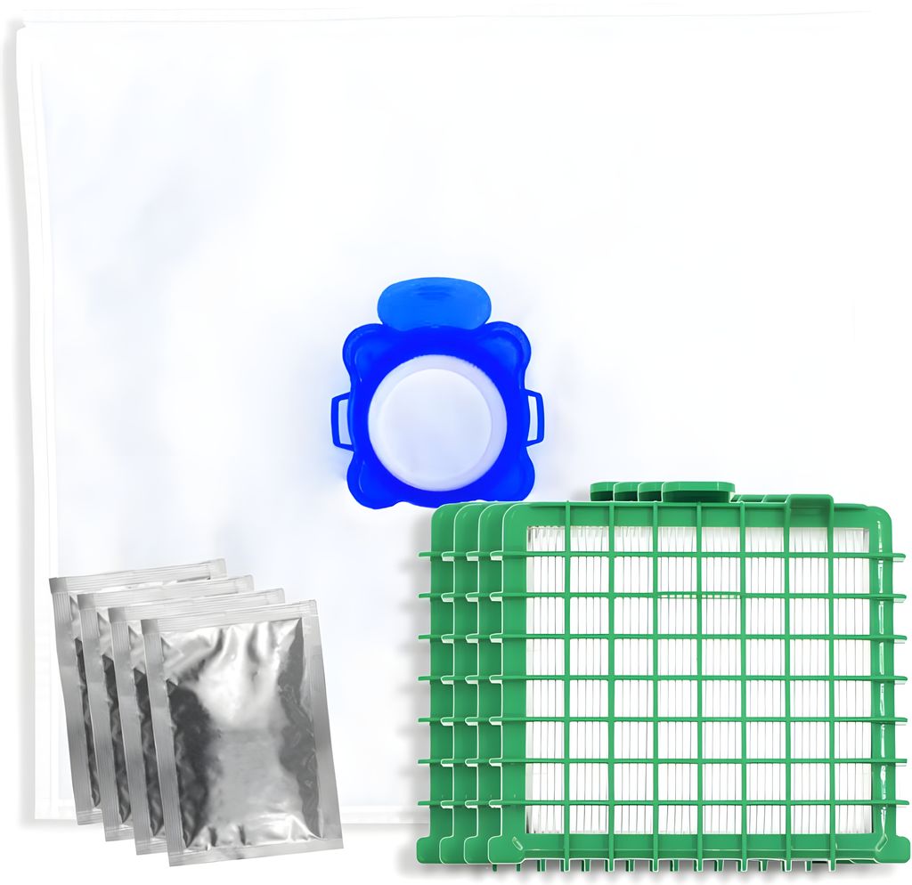 10x Staubsaugerbeutel und 4x HEPA-Filter geeignet für Rowenta Silence Force, Force Compact, Extreme, Extreme Compact, X-Trem Power & X-Trem Power ...