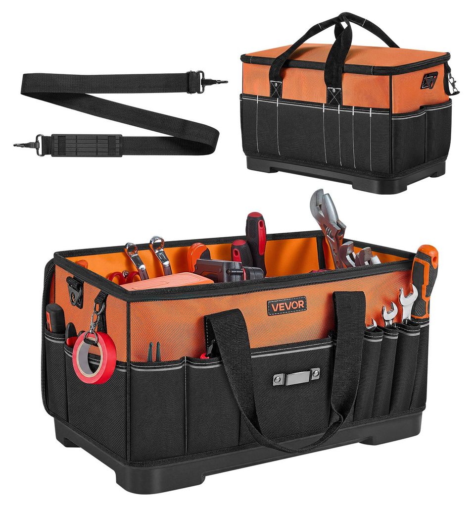 VEVOR Werkzeugtasche 51x26x30cm, Aufbewahrungstasche mit 14 Produktbild 