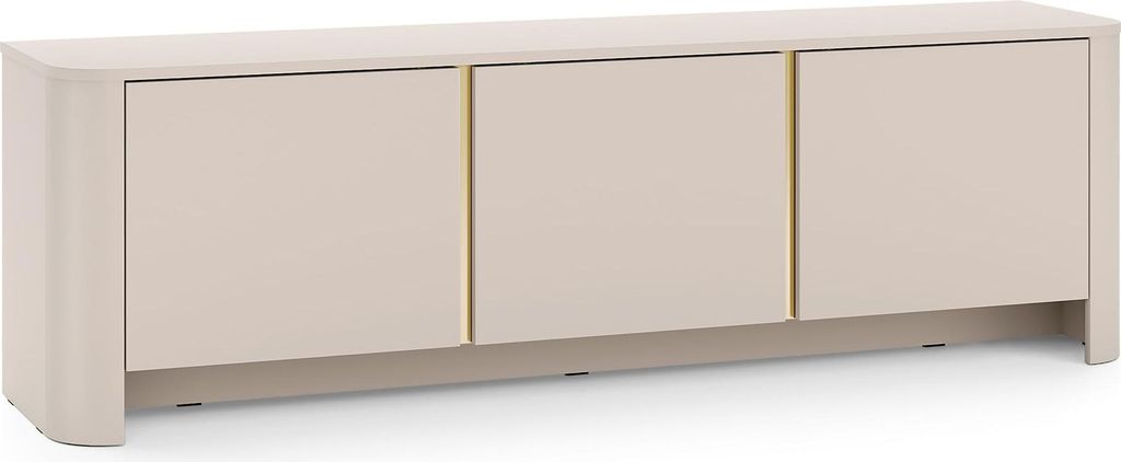 Komodee, TV-Schränk AMOS - Kashmir - Abgerundet - Leises Schließen - Breite 168 cm, Höhe 52 cm, Tiefe 39 cm