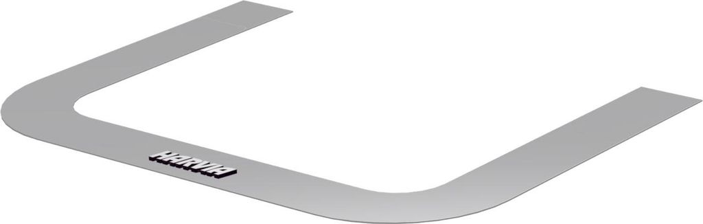 Harvia Einbaurahmen HSW1 für Harvia The Wall Einbauflansch aus Edelstahl