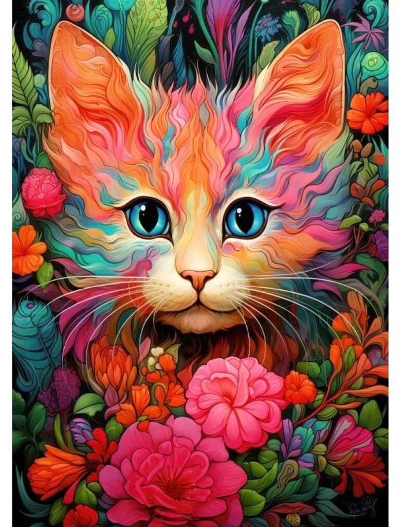 Bluebird Puzzle Legespiel Kitty & Bloom 300 Teile Karton