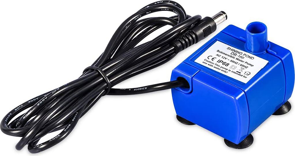 Elektrische Wasserpumpe, stille Haustierpumpe leicht zu reinigen für Keramikbrunnen