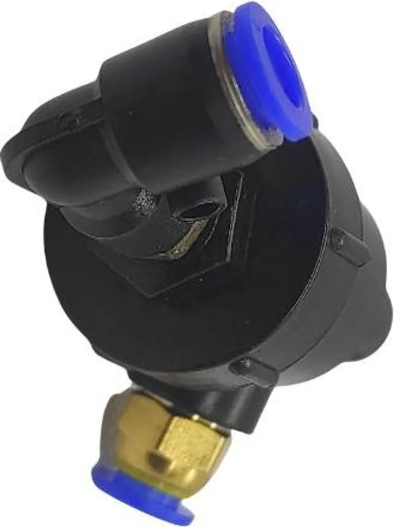 Raccord pneumatique droit type E serrage rapide 8mm/8mm en polymère