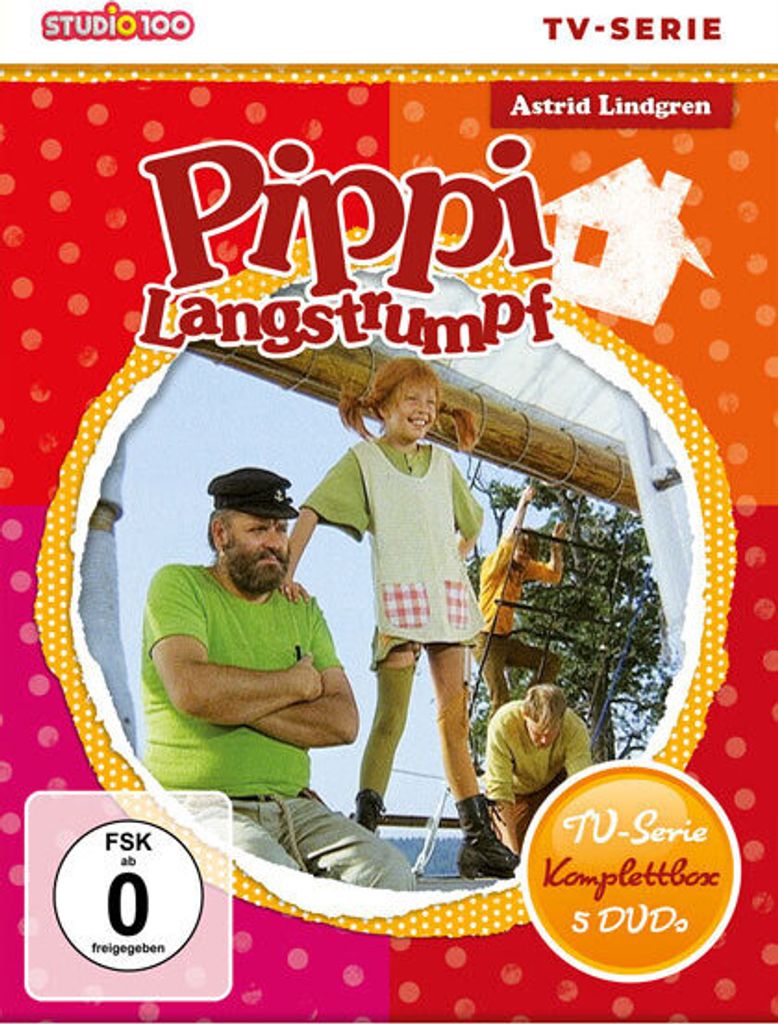 Pippi Langstrumpf - TV-Serien Komplettbox [5 DVDs, SOFTBOX] Obrázok produktu 