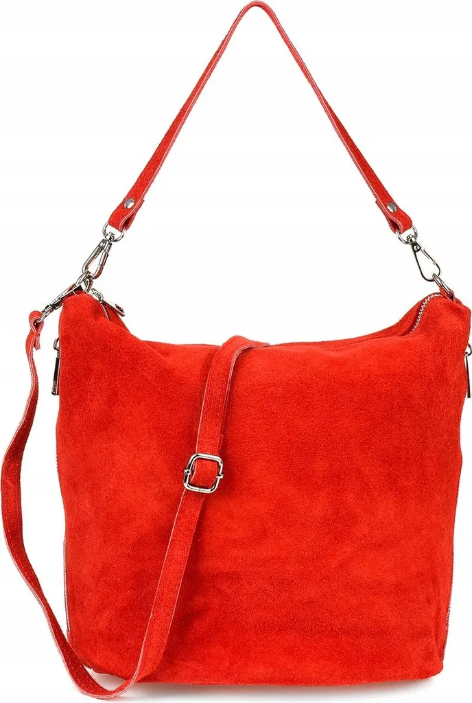 Sac à bandoulière en cuir italien pour femme avec fermetures éclair