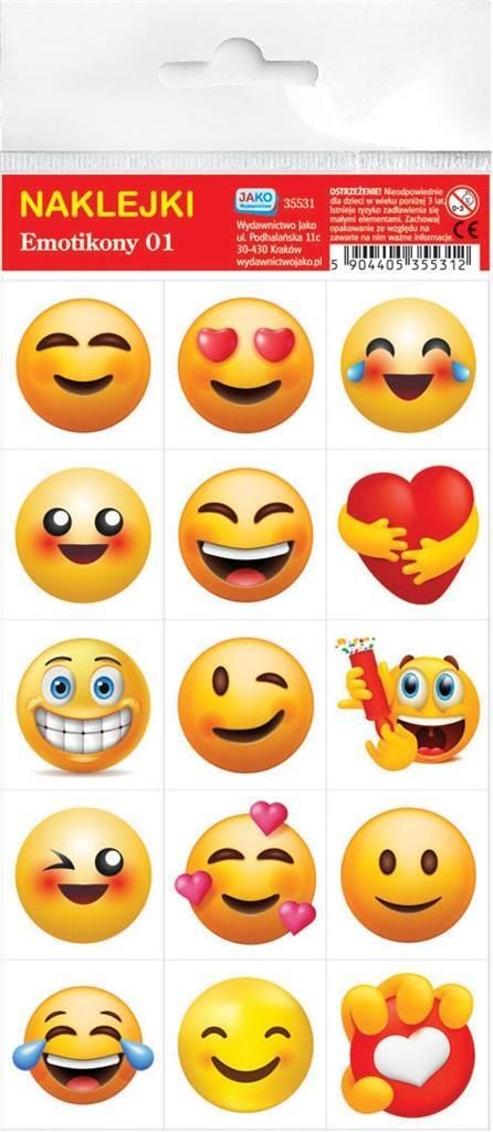 Aufkleber Emoticons 01 (Schul- und Papierwaren, Aufkleber)