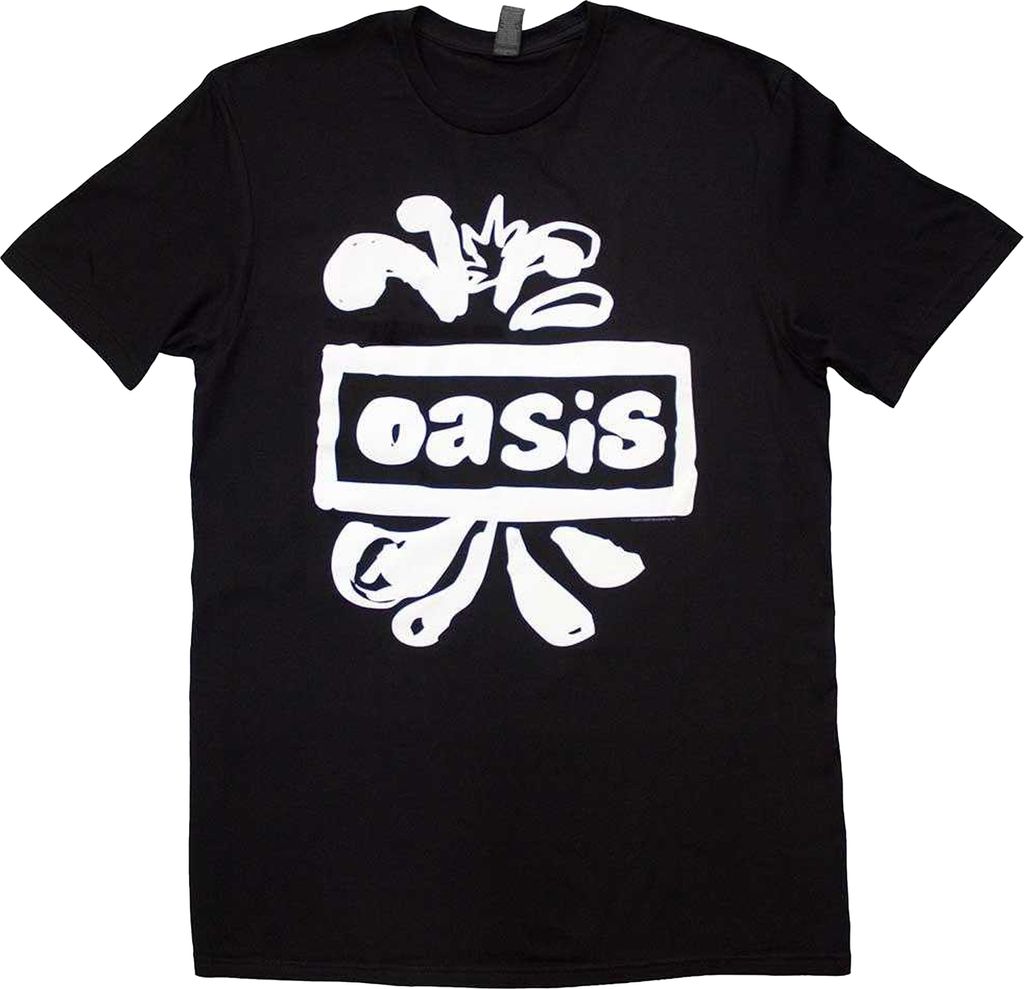 Oasis - T-Shirt Logo für Herren/Damen Uni RO11380 (L) (Schwarz)