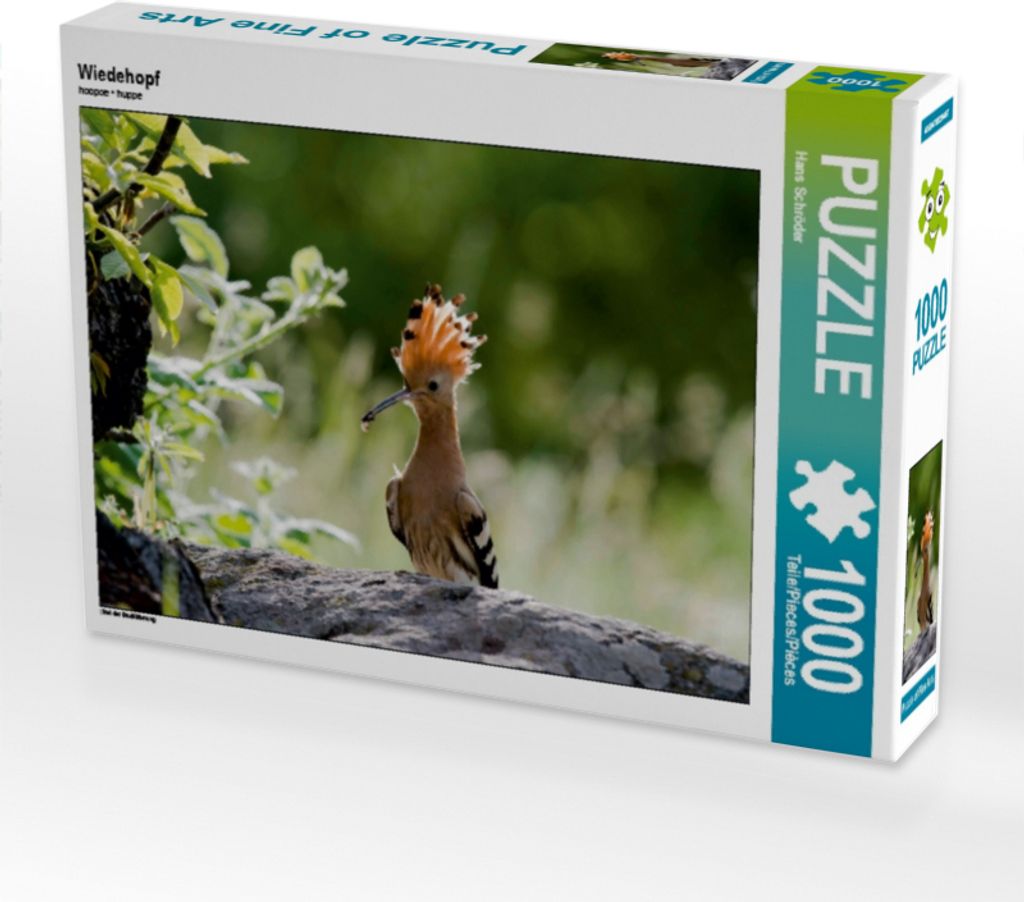 CALVENDO Puzzle Wiedehopf | 1000 Teile Lege-Größe 64x48cm Foto-Puzzle für glückliche Stunden