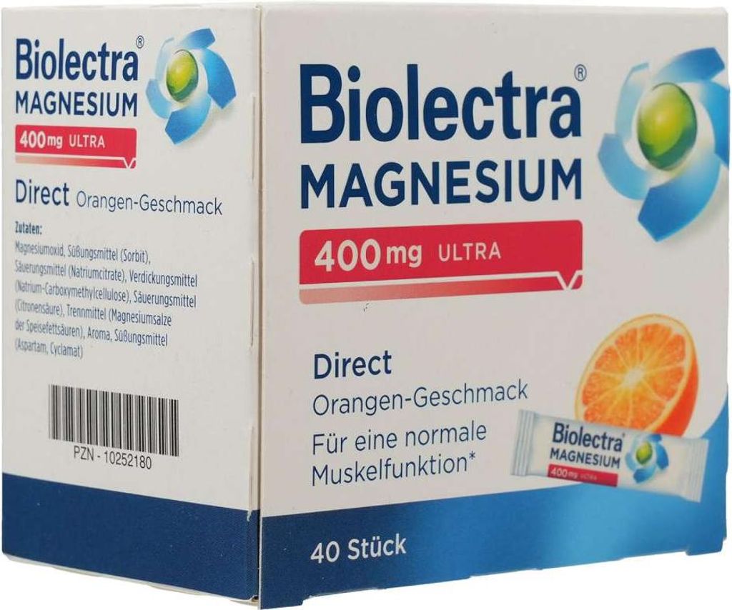 Biolectra Magnesium 400 mg ultra Direct Orange 40 St