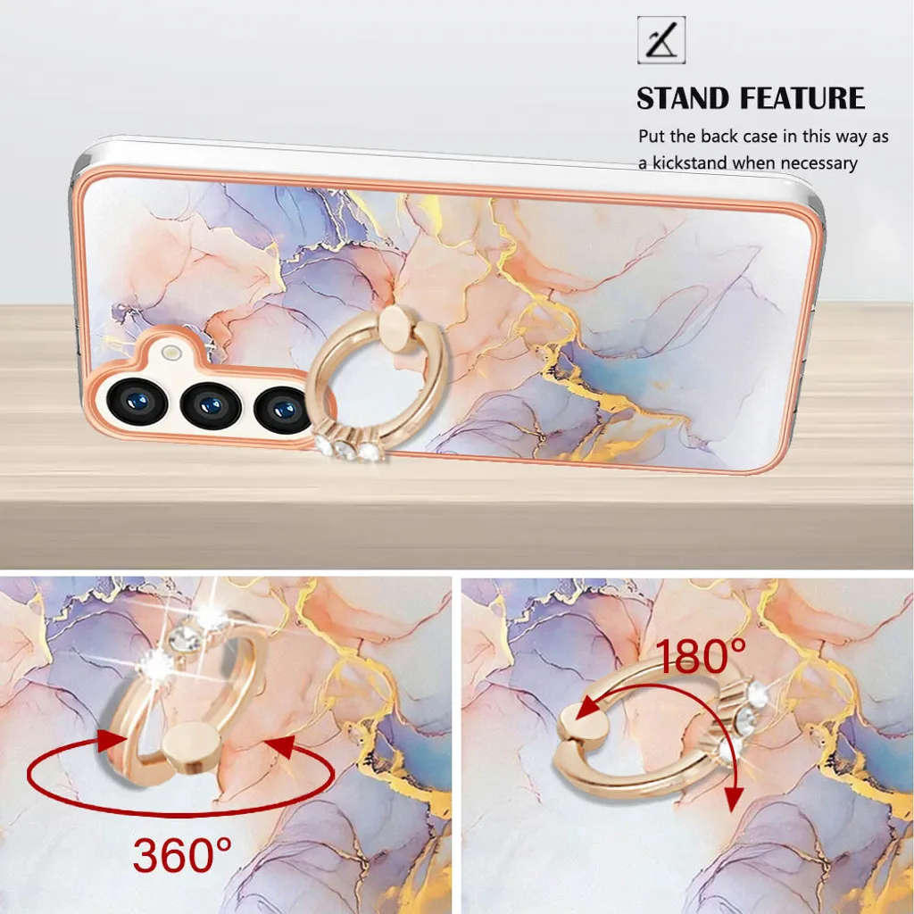 Custodia Samsung Galaxy S25+ Silicone TPU con Anello Grigio - Shop Online - 4