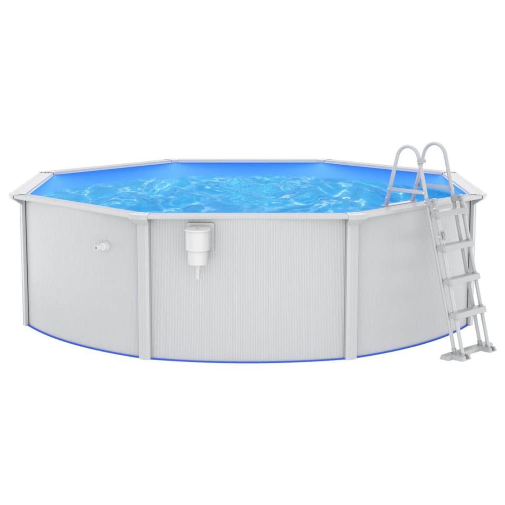 Pool mit Sicherheitsleiter 460x120 cm