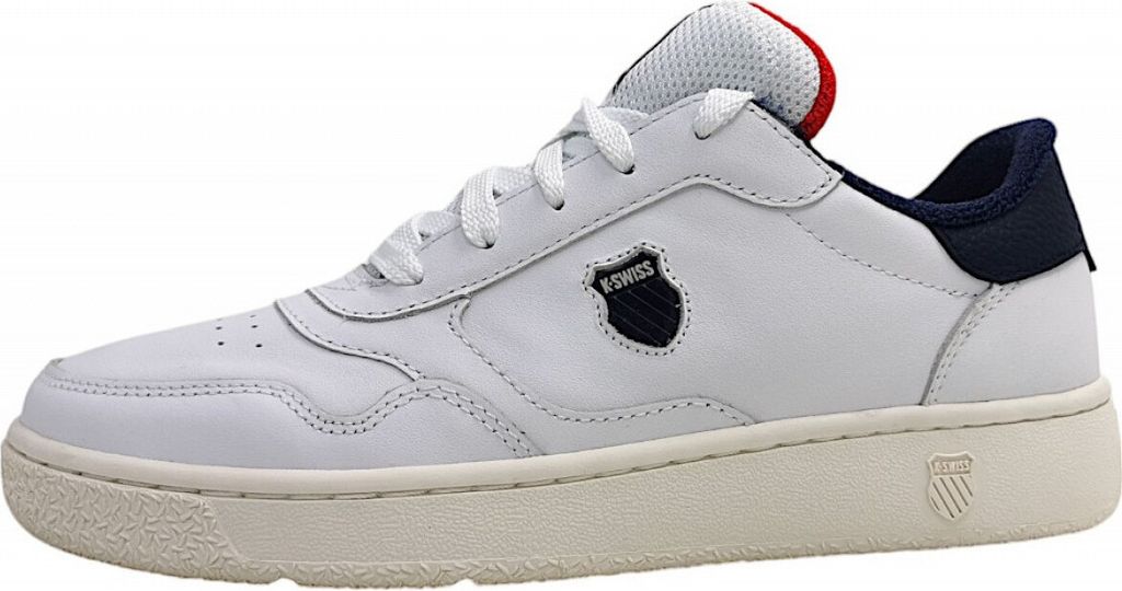Scarpe K-Swiss Slammshield II Uomo – Bianco Pelle, Sneakers Tennis Stile Vintage, 41 EU
