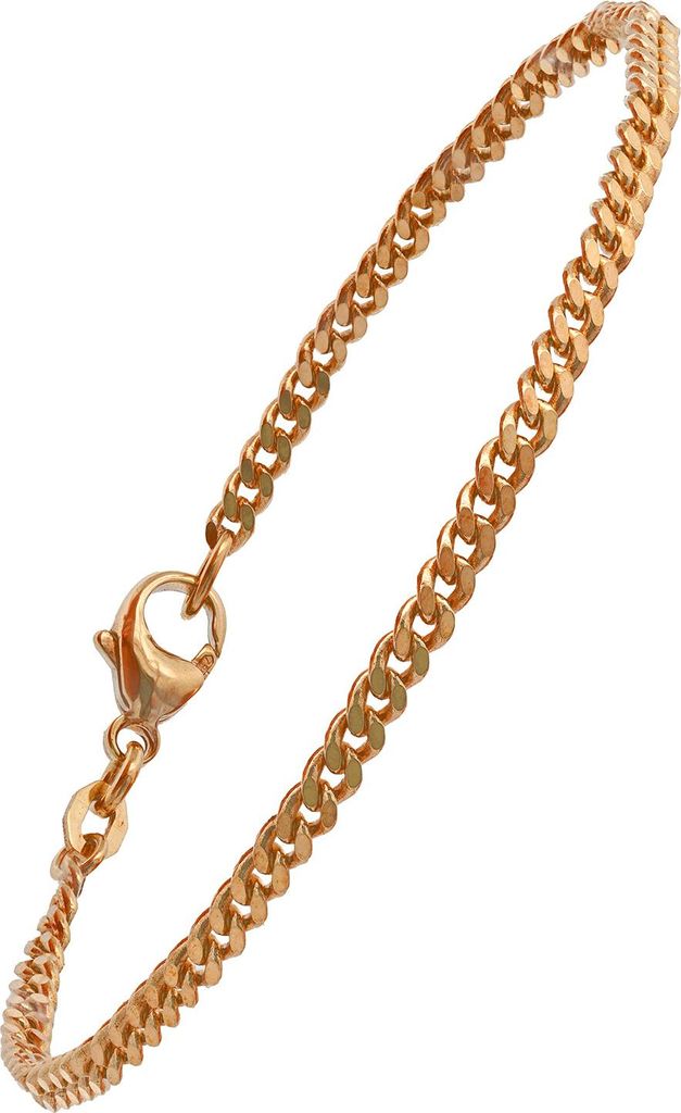 Goldkette Panzerkette Länge 19cm - Breite 2,5mm - 750-18 Karat Gold