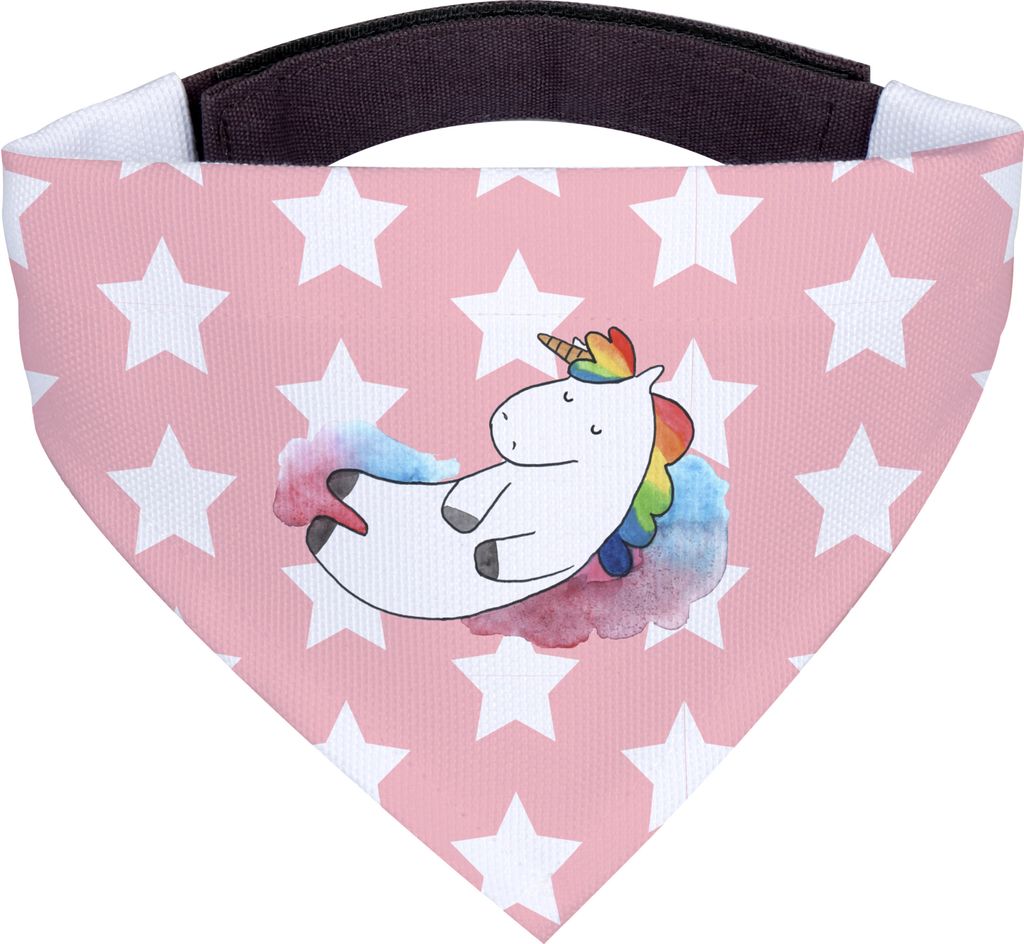 Mr. & Mrs. Panda Halstuch Hund Einhorn Wolke 7 - Rot Pastell - Geschenk, Einhörner, Unicorn, Hundehalstuch, Für Hunde, Tuch, kleines, Glaube, Men...